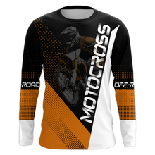 Load image into Gallery viewer, Motocross Jersey Men Women Kid Dirt Bike Orange Off-Road Shirt Upf30+ MX Racing Jersey XM287