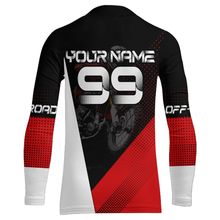 Load image into Gallery viewer, Motocross Racing Jersey Upf30+ Dirt Bike Shirt Red Motorcycle Off-Road Shirt XM287