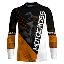 Load image into Gallery viewer, Motocross Racing Jersey Upf30+ Dirt Bike Shirt Orange Motorcycle Off-Road Shirt XM287