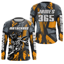 Load image into Gallery viewer, Orange Motocross Jersey Custom Dirt Bike Motorcycle Racing Shirt For Kid Men Women XM289