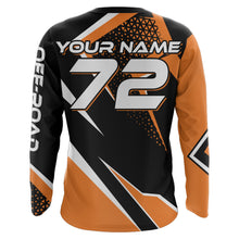 Load image into Gallery viewer, Personalized Orange Racing Jersey UPF30+ Motocross Extreme Kid&amp;Adult Dirt Bike Motorcycle Shirt XM16