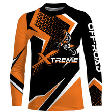 Load image into Gallery viewer, Personalized Orange Racing Jersey UPF30+ Motocross Extreme Kid&amp;Adult Dirt Bike Motorcycle Shirt XM16