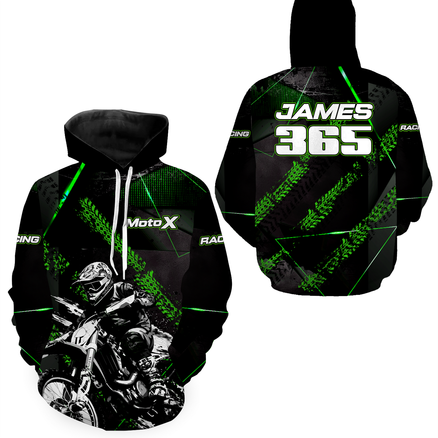 Personalized Motocross Hoodie Dirt Bike Racing Hoodie for Adult Men Women MH154