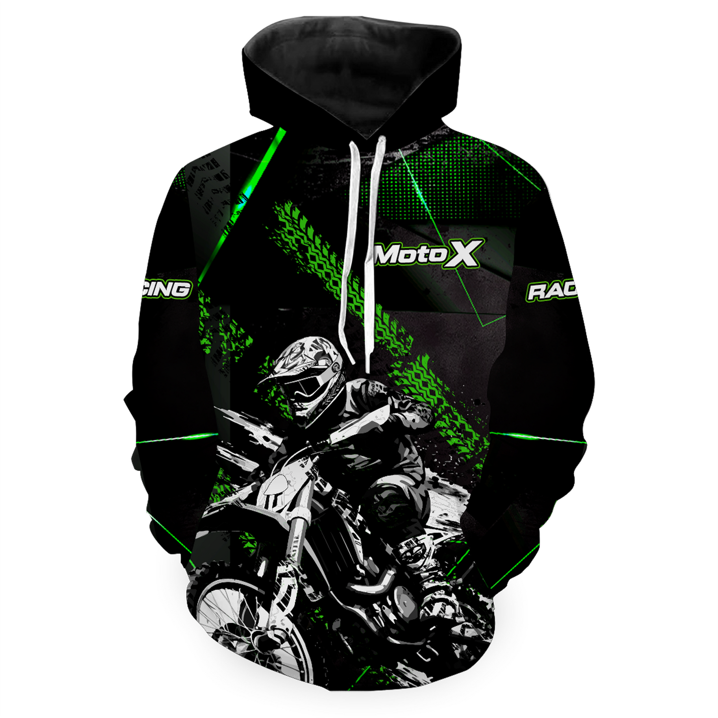 Personalized Motocross Hoodie Dirt Bike Racing Hoodie for Adult Men Women MH154