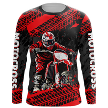 Load image into Gallery viewer, Custom Dirt Bike Motocross Racing Jersey Youth Kid Men UPF30+ Off-Road Riding Shirt Red XM228