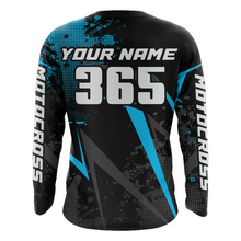 Load image into Gallery viewer, Motocross Racing Jersey Men Women Kid Upf30+ Dirt Bike Shirt Youth Adult Off-Road Light Blue XM275