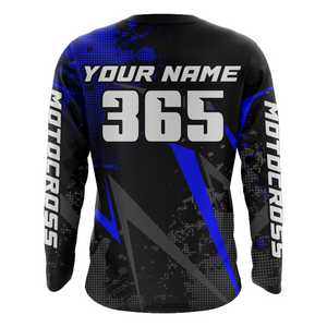 Motocross Racing Jersey Men Women Kid Upf30+ Dirt Bike Shirt Youth Adult Off-Road Navy Blue XM275