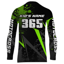 Load image into Gallery viewer, Motocross Racing Jersey Men Women Kid Upf30+ Dirt Bike Shirt Youth Adult Off-Road Navy Green XM275