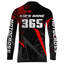 Load image into Gallery viewer, Custom Racing Jersey Youth Men Kid Dirt Bike Shirt Upf30+ Red Motocross Off-Road Jersey XM236