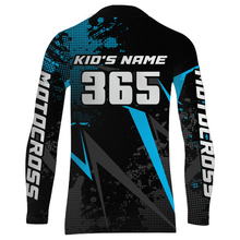 Load image into Gallery viewer, Motocross Racing Jersey Men Women Kid Upf30+ Dirt Bike Shirt Youth Adult Off-Road Light Blue XM275