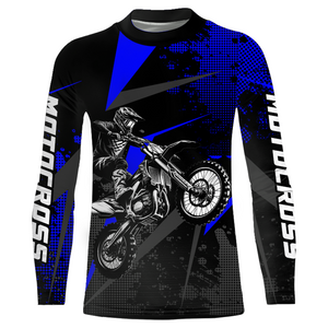 Motocross Racing Jersey Men Women Kid Upf30+ Dirt Bike Shirt Youth Adult Off-Road Navy Blue XM275