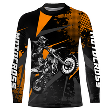 Load image into Gallery viewer, Motocross Racing Jersey Men Women Kid Upf30+ Dirt Bike Shirt Youth Adult Off-Road Orange XM275