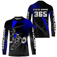 Load image into Gallery viewer, Motocross Racing Jersey Men Women Kid Upf30+ Dirt Bike Shirt Youth Adult Off-Road Navy Blue XM275