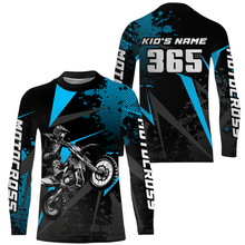 Load image into Gallery viewer, Motocross Racing Jersey Men Women Kid Upf30+ Dirt Bike Shirt Youth Adult Off-Road Light Blue XM275