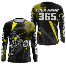 Load image into Gallery viewer, Motocross Racing Jersey Men Women Kid Upf30+ Dirt Bike Shirt Youth Adult Off-Road Yellow XM275