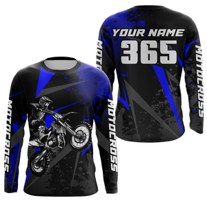 Motocross Racing Jersey Men Women Kid Upf30+ Dirt Bike Shirt Youth Adult Off-Road Navy Blue XM275