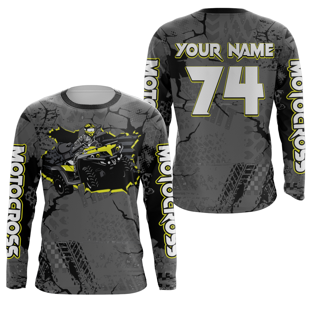 ATV Motocross Jersey Men Kid Youth UPF30+ Quad Bike Shirt Off-Road ATV Racing Jersey MX03