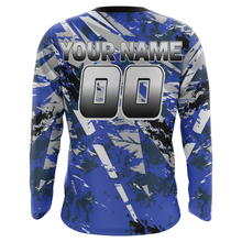 Load image into Gallery viewer, ATV Motocross Racing Jersey Blue Upf30+ ATV Quad Bike Jersey Off-road Men Kid Women MX06