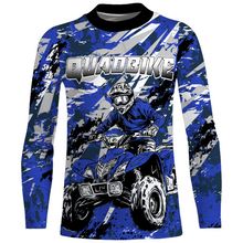 Load image into Gallery viewer, ATV Motocross Racing Jersey Blue Upf30+ ATV Quad Bike Jersey Off-road Men Kid Women MX06
