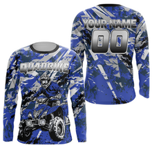 Load image into Gallery viewer, ATV Motocross Racing Jersey Blue Upf30+ ATV Quad Bike Jersey Off-road Men Kid Women MX06