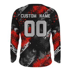 Red Motocross Racing Jersey Men Kid Women Upf30+ Dirt Bike Shirt MX Off-Road Jersey XM247