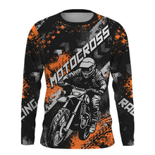 Load image into Gallery viewer, Orange Motocross Racing Jersey Men Kid Women Upf30+ Dirt Bike Shirt MX Off-Road Jersey XM247