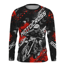 Load image into Gallery viewer, Red Motocross Racing Jersey Men Kid Women Upf30+ Dirt Bike Shirt MX Off-Road Jersey XM247