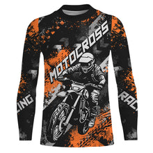 Load image into Gallery viewer, Orange Motocross Racing Jersey Men Kid Women Upf30+ Dirt Bike Shirt MX Off-Road Jersey XM247