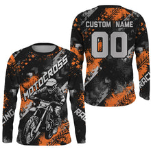 Load image into Gallery viewer, Orange Motocross Racing Jersey Men Kid Women Upf30+ Dirt Bike Shirt MX Off-Road Jersey XM247