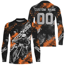 Load image into Gallery viewer, Orange Motocross Racing Jersey Men Kid Women Upf30+ Dirt Bike Shirt MX Off-Road Jersey XM247