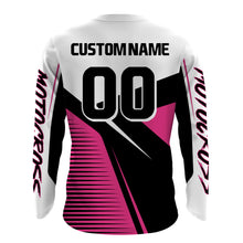 Load image into Gallery viewer, Pink Motocross Jersey Upf30+ Dirt Bike Racing Shirt Women &amp; Girl Off-Road Jersey XM272