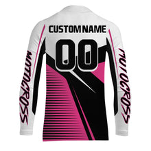 Load image into Gallery viewer, Pink Motocross Jersey Upf30+ Dirt Bike Racing Shirt Women &amp; Girl Off-Road Jersey XM272