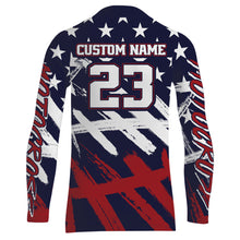Load image into Gallery viewer, ATV Motocross Racing Jersey American Flag Upf30+ Youth Quad Bike Shirt Men Kid Off-Road MX40