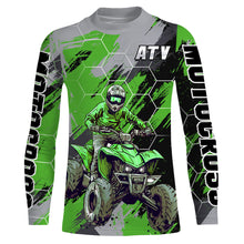 Load image into Gallery viewer, ATV Motocross Racing Jersey Green UPF30+ ATV Quad Bike Jersey Youth Men Women Kid MX43