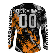 Load image into Gallery viewer, Motocross Racing Jersey Orange Upf30+ Dirt Bike Shirt Men Women Kid Off-road Jersey XM250