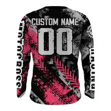 Load image into Gallery viewer, Motocross Racing Jersey Pink Upf30+ Dirt Bike Shirt Men Women Kid Off-road Riding Jersey XM250