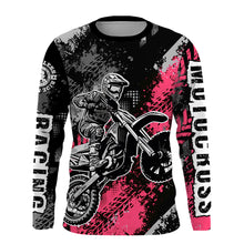 Load image into Gallery viewer, Motocross Racing Jersey Pink Upf30+ Dirt Bike Shirt Men Women Kid Off-road Riding Jersey XM250