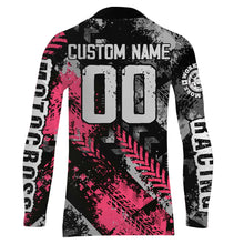 Load image into Gallery viewer, Motocross Racing Jersey Pink Upf30+ Dirt Bike Shirt Men Women Kid Off-road Riding Jersey XM250