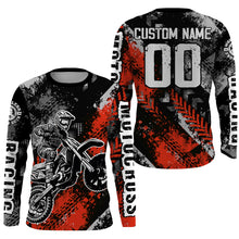 Load image into Gallery viewer, Motocross Racing Jersey Red Upf30+ Dirt Bike Shirt Men Women Kid Off-road Riding Jersey XM250