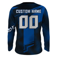 Load image into Gallery viewer, ATV Motocross Jersey Blue Upf30+ Quad Bike ATV Racing Jersey Men Women Kid ATV Shirt MX44