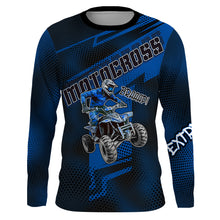 Load image into Gallery viewer, ATV Motocross Jersey Blue Upf30+ Quad Bike ATV Racing Jersey Men Women Kid ATV Shirt MX44