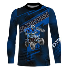Load image into Gallery viewer, ATV Motocross Jersey Blue Upf30+ Quad Bike ATV Racing Jersey Men Women Kid ATV Shirt MX44