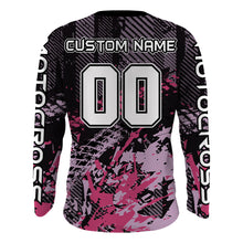 Load image into Gallery viewer, ATV Quad Bike Jersey ATV Racing Shirt Kid Girl Women Upf30+ ATV Quad Shirt Pink MX78