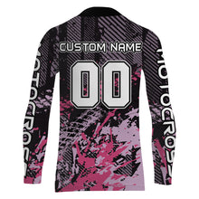 Load image into Gallery viewer, ATV Quad Bike Jersey ATV Racing Shirt Kid Girl Women Upf30+ ATV Quad Shirt Pink MX78