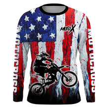 Load image into Gallery viewer, Motocross Racing Jersey UPF30+ American Flag Motox Dirt Bike Shirt Off-Road Motorcycle Jersey XM69