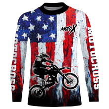 Load image into Gallery viewer, Motocross Racing Jersey UPF30+ American Flag Motox Dirt Bike Shirt Off-Road Motorcycle Jersey XM69