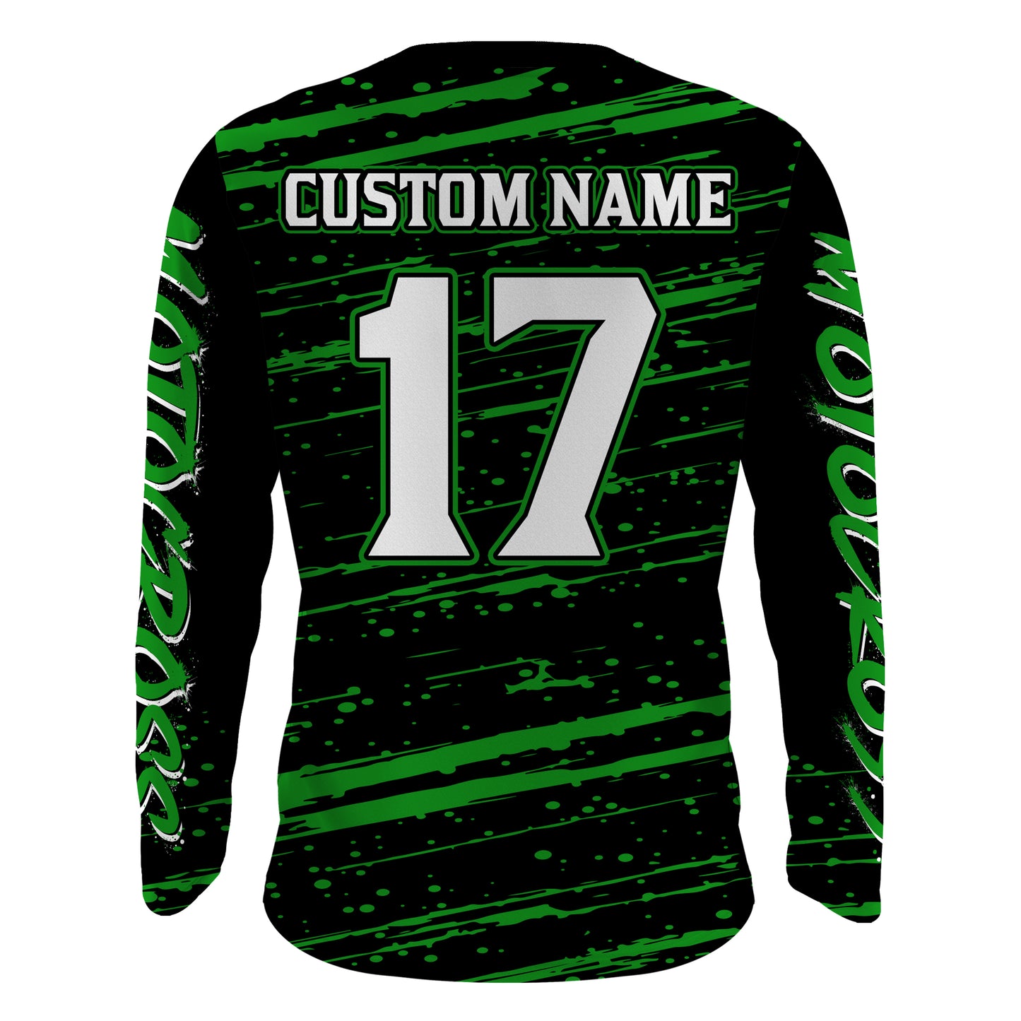 Motocross Racing Jersey Green Upf30+ Dirt Bike Off-road MX Shirt Men Kid Women XM186