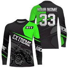 Load image into Gallery viewer, ATV Quad Racing Jersey Kid Men Women Upf30+ Green Quad Bike Shirt ATV Motocross MX57
