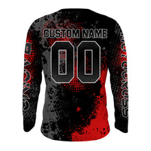 Load image into Gallery viewer, Motocross Racing Jersey Red Upf30+ Dirt Bike Shirt Kid Women Men Off-road Jersey XM263