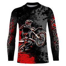 Load image into Gallery viewer, Motocross Racing Jersey Red Upf30+ Dirt Bike Shirt Kid Women Men Off-road Jersey XM263